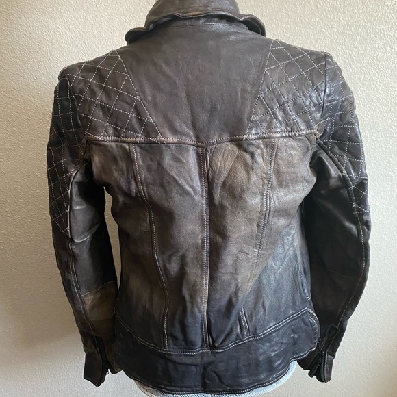 AllSaints Telstar Leather Jacket - Picture 5 of 6